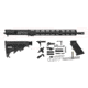 Del-Ton 16in Mid-Length Light-Weight Rifle Kit w/15in MLOK FF, M4 Stock, 1-7 Twist, Black, RKT125