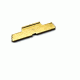 DELTAC Extended Steel Slide For Glock Gen1 To Gen4,Golden Metallic, GLC101G