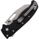 Demko AD 20.5 Shark-Lock D2 Steel Folding Knife, 4.38in Closed, 3.25in Stonewash D2 Tool Steel Wharncliffe Blade, Black Checkered G10 Handle, AD20.5F25