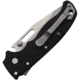 Demko AD 20.5 Shark-Lock AUS-10A Folding Knife, 4in Closed, 3in Stonewash AUS-10A Clip Point Blade, Black Textured Grivory Handle, AD20.5F12