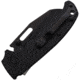 Demko AD 20.5 Shark-Lock D2 Steel Folding Knife, 4.38in Closed, 3.25in Black DLC Coated D2 Tool Steel Wharncliffe Blade, Black Checkered G10 Handle, AD20.5F25B