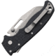 Demko AD 20.5 Shark-Lock Folding Knife, 4in Closed, 3in Stonewash AUS-10A Shark Foot Blade, Dark Gray Textured Grivory Handle, AD20F2101