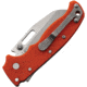 Demko AD 20.5 Shark-Lock Folding Knife, 4in Closed, 3in Stonewash AUS-10A Shark Foot Blade, Red Textured Grivory Handle, AD20.5F23