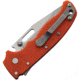 Demko AD 20.5 Shark-Lock AUS-10A Folding Knife, 4in Closed, 3in Stonewash AUS-10A Clip Point Blade, Red Textured Grivory Handle, AD20.5F13
