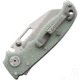 Demko AD 20.5 Shark-Lock S35VN Folding Knife, 4in Closed, 3in Stonewash S35VN Stainless Shark Foot Blade, Jade G10 Handle, 20.5 S35VN SHK NAT