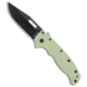 Demko Knives Demko Knives AD20.5 Clip Point Shark-Lock Knife Exclusive Jade Grivory 3" DLC, Jade, AUS-10A, adult, BHQ-141463