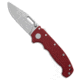 Demko Knives Demko Knives AD20I Slim Clip Point Shark-Lock Knife Red G-10 3.6" Stonewash, Red, Nitro-X7, adult, BHQ-235770