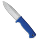 Demko Knives Demko Knives Freereign Fixed Blade Knife Rubber Blue 5" Satin, Blue, AUS-10A, adult, BHQ-177470
