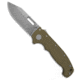 Demko Knives Demko Knives MG AD20 V2 Clip Point Shark-Lock Knife OD Green G-10 3.6" SW, OD Green, CPM MagnaCut, adult, BHQ-218892