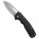 Demko Knives Demko Shark Cub Slicer GFN Black Handle 2.75" Stonewash AUS-10A, Black, AUS-10A, adult, BHQ-209621