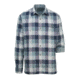Demo,Woolrich Men's Weekend Double Weave Long Sleeve Shirt, Deep Indigo Buffalo, L, 6178-DIB-DEMO