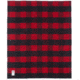 DEMO, Woolrich Seven Springs Soft Wool Blanket, Buffalo Red and Black, 92473-BRB-DEMO