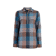 Demo,Woolrich Womens Any Point Convertible Flannel Shirt, Mountain Blue Multi, M, 2216-MTU-DEMO