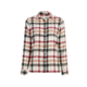 Demo,Woolrich Womens The Pemberton Flannel Shirt, Ivory Multi, M, 2464-IVU-DEMO