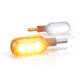 Denali Electronics T3 Switchback M8 Led Turn Signals, Front, Black, One Size, turn-ignal-front
