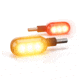 Denali Electronics T3 Switchback M8 Led Turn Signals, Rear, Black, One Size, led-turn-ignal-r