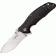 Dendra Typhoon Folding Knife, 3.75in, Stonewash D2 Tool Steel Blade, Black G10 Handle DN1SWG10