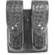DeSantis Double Magazine Pouches, Beretta 92 CPT, Browning P35, H&amp;K P7M13, S&amp;W 469, 669, 6904, 6906, 6946, 3913TSW, SIG P228, P229, Snap Closure, Ambidextrous, Basketweave, Black, U41BLFFZ3