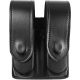 DeSantis Double Magazine Pouches, Fits Most Double Stack 9mm/40cal Magazines, Hidden Snap Closure, Ambidextrous, Plain, Black, U41BJGGZ5