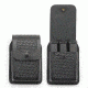 DeSantis Black - Plain - Pac-Three Magazine Pouch - Brass Snaps U86BJWWZ2