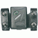 DeSantis Black - Plain - Pager Keeper - Brass Snaps U64BJZZZ2