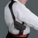 DeSantis C.E.O. Shoulder Rig Holster for Sig Sauer P320 and P250 Compact Carry w/ Half Harness, LH, Black