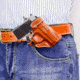 DeSantis Criss-Cross Belt Holster, Sig Sauer P238, P238 Equinox, Kimber Micro Carry.380, Colt Mustang, Pony, Left Hand, Tan, 155TBP6Z0