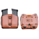 DeSantis Double Magazine Leather Pouch, Long Single Stack 10mm/45cal, S&amp;W M&amp;P Shield, Ambidextrous, Plain, Tan, A01TJLLZ0