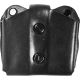 DeSantis Double Magazine Leather Pouch, Long and Short Double Stack 9mm/40cal, Ambidextrous, Plain, Black, A01BJGGZ0