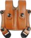 DeSantis Double Magazine Pouch for Shoulder Rigs, Double Stack 9mm/40cal, Ambidextrous, Plain, Tan, A24TJGGZ0