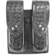 DeSantis Double Magazine Pouches, Beretta 92M, 96M, H&amp;K P7M8, SIG P225, S&amp;W 539, 639, 39-04, 39-06, 909, Snap Closure, Ambidextrous, Basketweave, Black, U41BLEEZ3