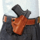 DeSantis Mini Scabbard Leather Belt Holsters - SIG Sauer, SIG Sauer P365, Left Hand, Plain, Tan, 019TB8JZ0