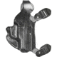 DeSantis New York Undercover - Shoulder Leather Holster Only, SIG Sauer P365, Right Hand, Plain, Black, 11HBA8JZ0