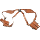 DeSantis New York Undercover Rig Shoulder Leather Holsters, SIG Sauer P320 and P250 Full SIze and Compact w/ or w/o Romeo1 Reflex Sights and P320-M17, Left Hand, Plain, Tan, 11DTB7HJ0