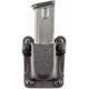 Image of DeSantis Quantico Single Mag Pouch Belt Holster, Most Double Stack 9mm/.40 Cal., Ambidextrous, Kydex, Black, A86KJJJZ0