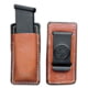 DeSantis Secure Magazine Pouch, Long and Short Double Stack 9mm/40cal, Ambidextrous, Plain, Tan, A47TJGGZ0