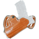 DeSantis Small of Back Leather Belt Holster, Glock 26, 27, 33, Taurus PT111, PT140, Right Hand, Plain, Tan, 067TAE1Z0