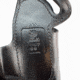 DeSantis Small of Back Leather Belt Holster, Springfield XD9/40/45, XDM 3-4in, XDM 3.8in, XD 9/40 MOD 2 4in, SIG P229R, P220R Carry, Left Hand, Plain, Black, 067BB88Z0