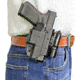 DeSantis Tap-Out Belt Kydex Holster, Glock 17, 19, 22, 23, 31, 32, 37, 38, Ambidextrous, Kydex, Black, 116PBJB2Z0