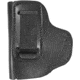 DeSantis The Insider Leather IWB Holster, S&amp;W M&amp;P Shield 9/40/45, Mossberg MC1SC, Left Hand, Plain, Black, 031BB5EZ0