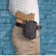 DeSantis The Quantico Undercover OWB Holster, Right Hand, Black, Glock 17, 17 Gen 5, 19, 19 Gen 5, 19X, 22, 23, 31, 32, 45, w/ Red Dot Sights &amp; w/ or w/o Streamlight Tlr-7/7A &amp; Similar Sized Lights, 218KA6VZ0