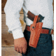 DeSantis The Woodsman Leather OWB Holsters, Colt Cadet, S&amp;W 22, 41, Browning Buckmark, Ruger 22, SIG Trailside, Hamerly 4in-5 1/2in, Right Hand, Lined, Tan, 097TCLAZ0