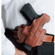 DeSantis Thumb Break Mini Slide Leather OWB Holster, S&amp;W Bodyguard 2.0, Right Hand, Leather Construction, Matte Finish, Tan, 085TA5ZZ0