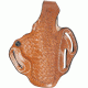 DeSantis Thumb Break Scabbard Holster, FN FNS-40/FN FNS-9/FN FNX-40/FN FNX-9, Right, Lined Basketweave, Tan, 001TG30Z0