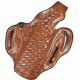 DeSantis Thumb Break Scabbard Holster - Right Hand, Tan, Unlined, Basketweave, 3 Slot 001TET6Z0 - FITS KIMBER PRO TLE/RL II 4in.