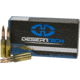 Desert Tech Premium Match 6.5mm Creedmoor, 140 grain, Open Tip Match Boat-Tail Brass Cased Centerfire Rifle Ammo, 20 Rounds, DTM-650140-BX