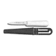 Dexter Outdoors Sani-Safe 3in Dexsteel Blade Net, Twine, Line Carded Knife With Sheath, White Handle, NTL24C