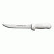 Dexter Outdoors Sani-Safe 8in Dexsteel Blade Wide Fillet Knife, White Handle, S138PCP