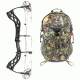 Diamond Deploy SB Bow 26-30.5 in, Black, A12762 W/ Vanguard L Hunting Backpack-Realtree Camo
