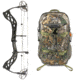 Diamond Deploy SB Bow 26-30.5 in, Black, A12764 W/ Vanguard Xl Hunting Backpack-Realtree Camo